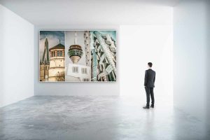 Acryl Panoramabilder aus Düsseldorf. Kunst Bilder, Motive und Ansichten