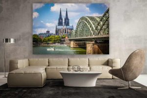 Acrylbild Köln am Rhein. Moderne Kunstbilder und Fotografie