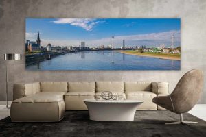 Acrylbilder Panorama Wandbilder und Kunst aus Düsseldorf am Rhein