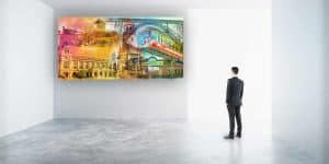 Collage Bergisches Land. Motive aus Wuppertal und Solingen als Pop-Art