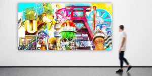 Collage Pop-Art Panorama Ruhrgebiet