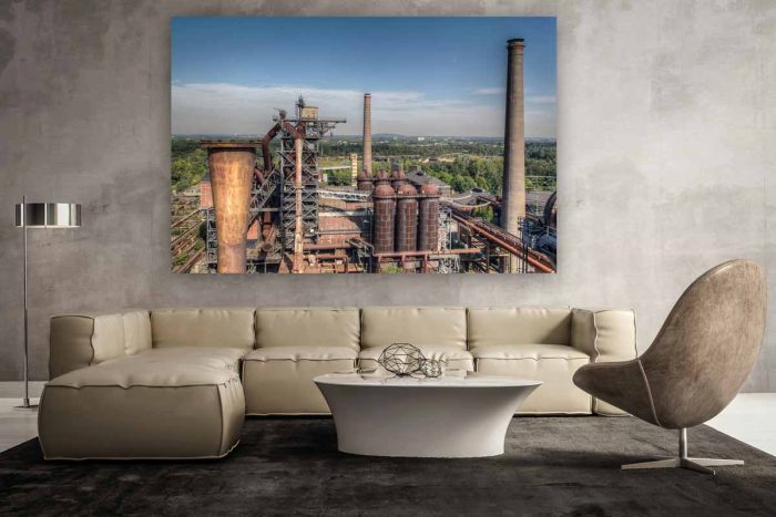 Panorama Foto Art Bild des Landschaftspark in Duisburg | Industriekultur Fotografie Landschaftspark Duisburg