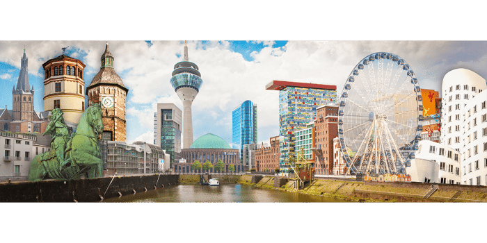 Düsseldorf Collage Pop Art und Panorama Art Kunst Bild Motive