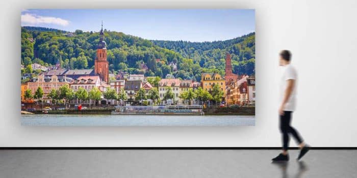 Heidelberg Kunstbild als Leinwand, Akustikbild, Acrylkunstwerk oder Alu