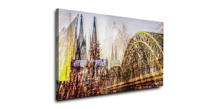 Kölner DOM Panorama Collage und moderne Köln Bilder