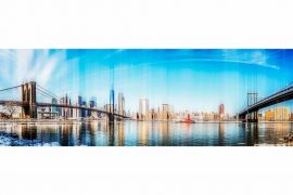 Kunst Skyline New York City | Pop-Art Panorama Bild