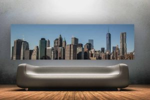 Kunstdruck New York Panorama Bilder und Stadt Skyline Motive auf Acryl