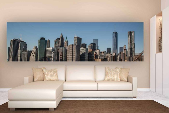 Kunstdruck New York Panorama Bilder und Stadt Skyline Motive auf Acryl