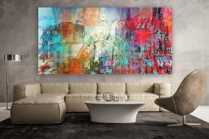 Kunstdrucke Köln Panorama Collage. Moderne Wandbilder vom Dom
