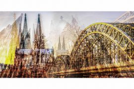 Kölner DOM Panorama Collage | Moderne Köln Bilder