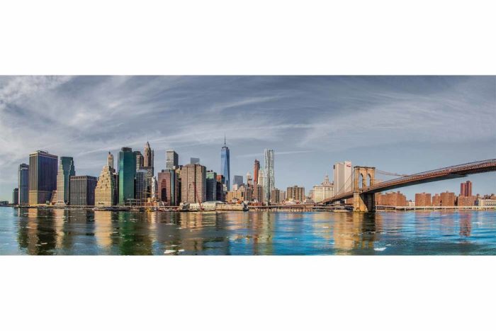 Leinwandbilder New York | City Panorama Kunst Bilder vom Hudson