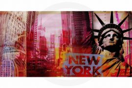 Pop-Art New York Kunst Bild | Moderne Pop Art Kunst Collage