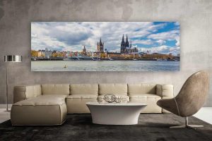 Panorama Bild Köln | Sommer an DOM und Rhein Motiv