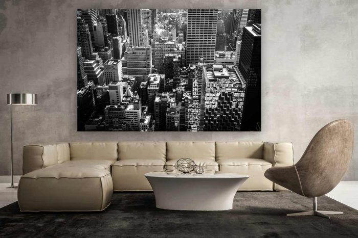 Bild New York, Moderne Foto Kunst der Skyline | Foto Art aus der Stadt New York im Panorama Style