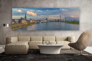 Skyline Bilder aus Düsseldorf | Rhein Panorama Kunst Motive