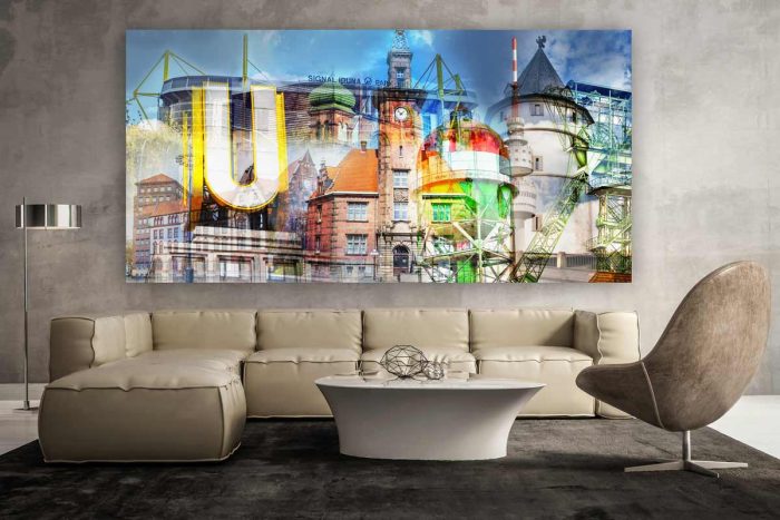 Dortmund Collage aus dem Ruhrgebiet - Moderne Kunst Bilder