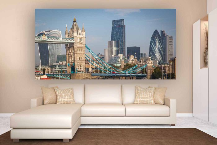 Kunst Collage London | Panorama Kunst im modernen Design