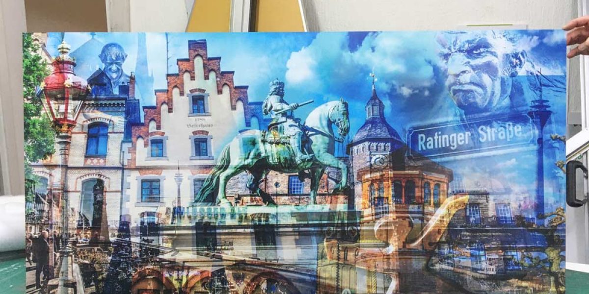 Altstadt Düsseldorf Kunst Collage