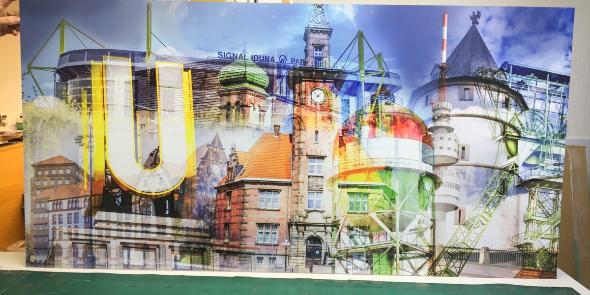 Kunstbild auf AluDiBond in 160x80cm