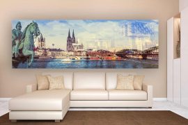 Bilder aus Köln| Kunst Panorama Collage aus Köln, Modernes Kunst Motiv aus Köln