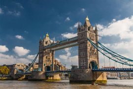 Tower Bridge London Kunst Panorama | Modernes Kunst Bild aus London