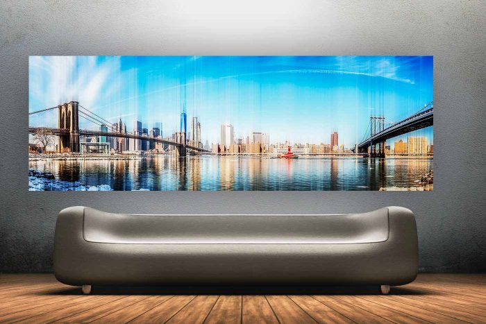 Kunst Skyline Collage New York | Modern Pop-Art Panorama Made in New York