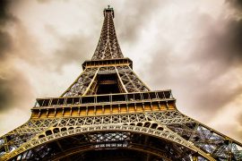 Fotokunst und Panorama Bild aus Paris | Eifelturm Sky View