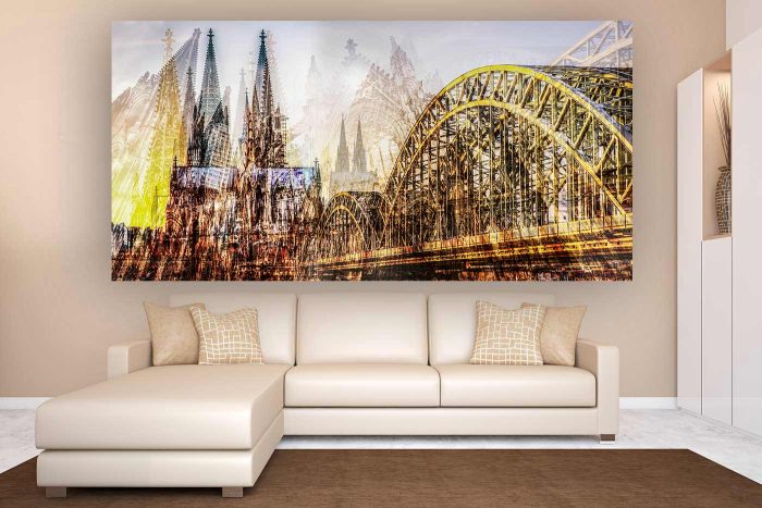 Kölner DOM Liebe – Kunst Panorama Collage Cologne